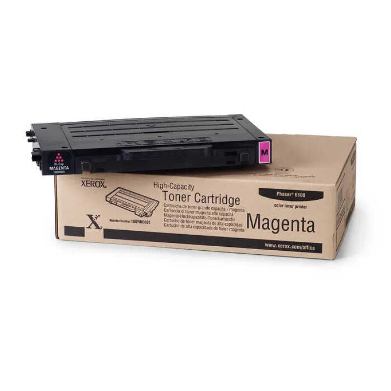 Xerox Phaser 6100-106R00681 Kırmızı Orijinal Toner Yüksek Kapasiteli