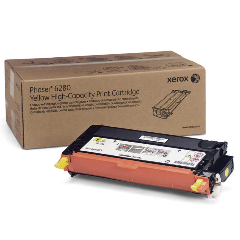Xerox Phaser 6280-106R01402 Sarı Orijinal Toner Yüksek Kapasiteli