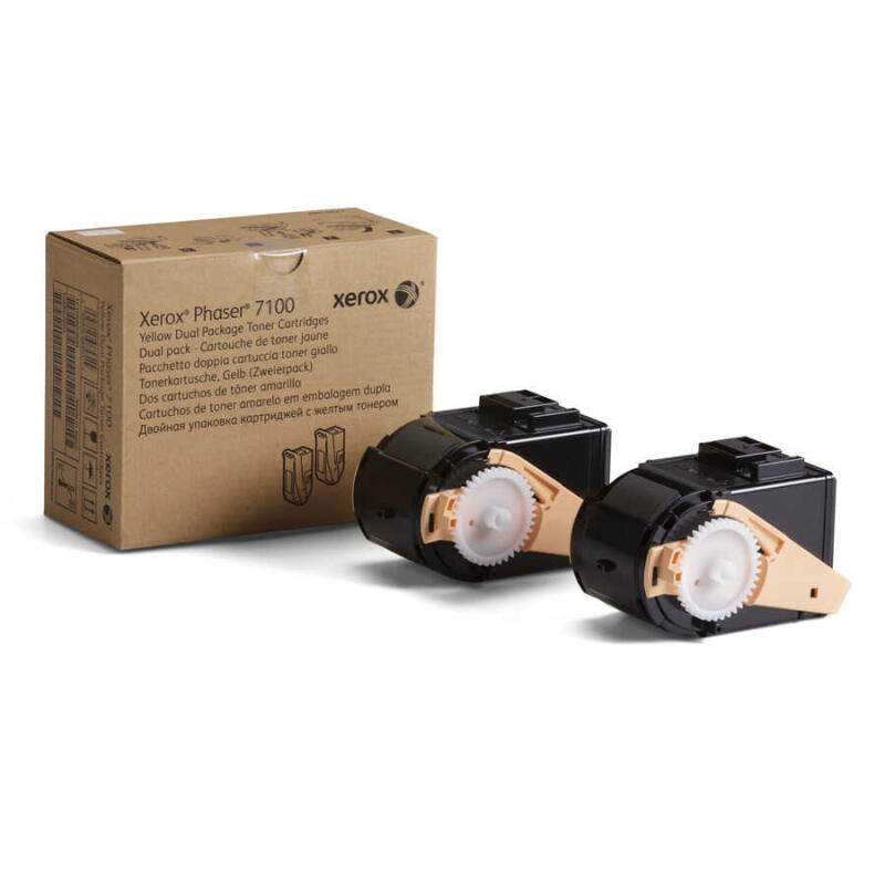 Xerox Phaser 7100-106R02611 Sarı Orijinal Toner 2Li Paket